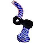 6" Two-Tone Donut Glass Bubbler - Image 4