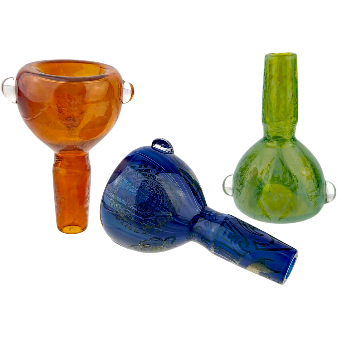 FGB687 Display 2.5" 14mm Sketch & Burn Flower Bowl - Image 1