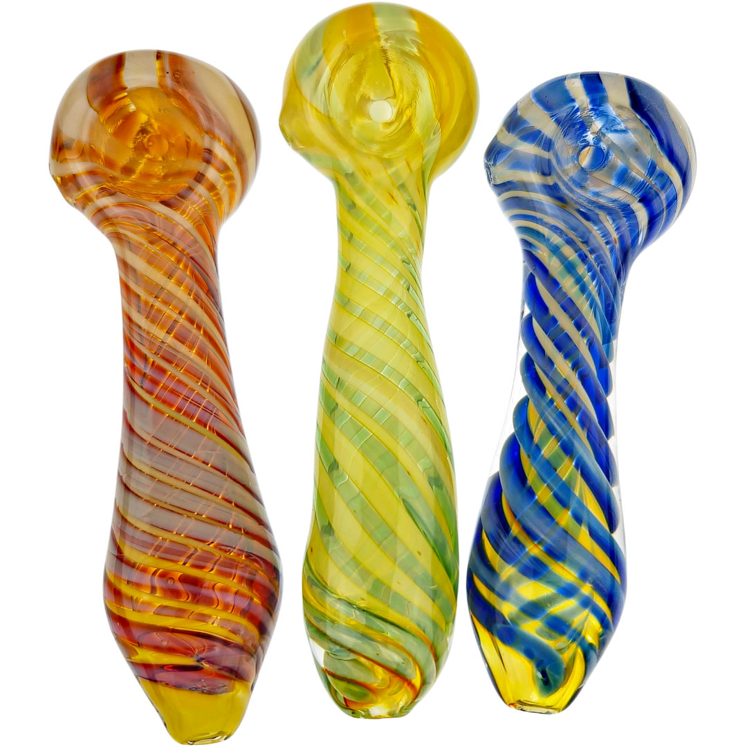 5.5 Fumed Turtle Collectible Thick Glass Art TOBACCO Smoking Hand Pipe