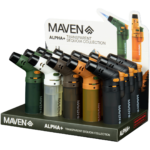 3.5" Maven Alpha+ Sequoia Collection Transparent Torch - 15 Pack Display