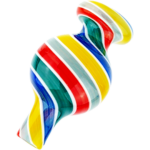 2" Color Spiral Bubble Carb Cap - Image 11