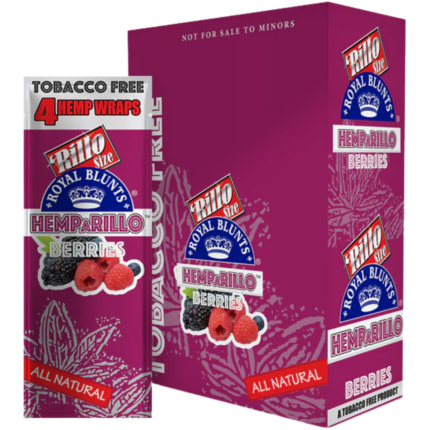 Royal Blunts Hemparillo All Natural (4 Wraps) - Berries
