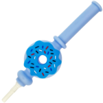 7" Silicone Donut Nectar Straw w/ Ceramic Tip - Image 2
