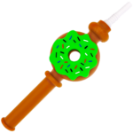 7" Silicone Donut Nectar Straw w/ Ceramic Tip - Image 6