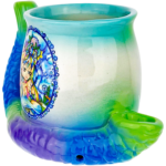 5" Linda Biggs Fairy Mermaid Mug Hand Pipe - Image 2
