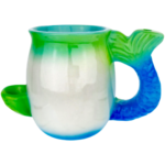 5" Linda Biggs Fairy Mermaid Mug Hand Pipe - Image 7