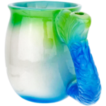5" Linda Biggs Fairy Mermaid Mug Hand Pipe - Image 9