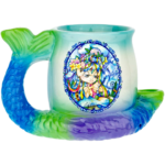 5" Linda Biggs Fairy Mermaid Mug Hand Pipe - Image 10