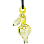 2.5" Fume Sexy Lady Glass Carb Cap Pendant (One Off) - Image 2
