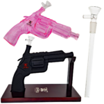 11" Arsenal Handgun Bong & 1pc Flower Bowl Slide