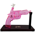 11" Arsenal Handgun Bong & 1pc Flower Bowl Slide - Image 3