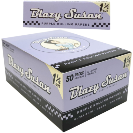 Blazy Susan Purple Rolling Papers - 1 ¼