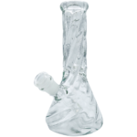 8” Clear Twisted Beaker - Image 2