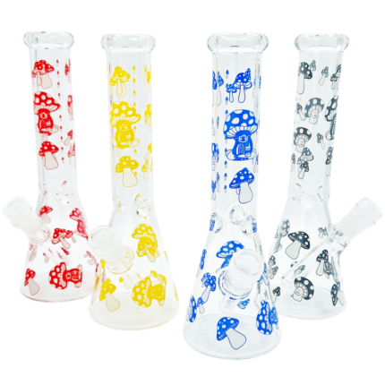 10" Single Color Mushroom Beaker