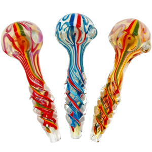 4.5" Fume Spiral Glass Hand Pipe