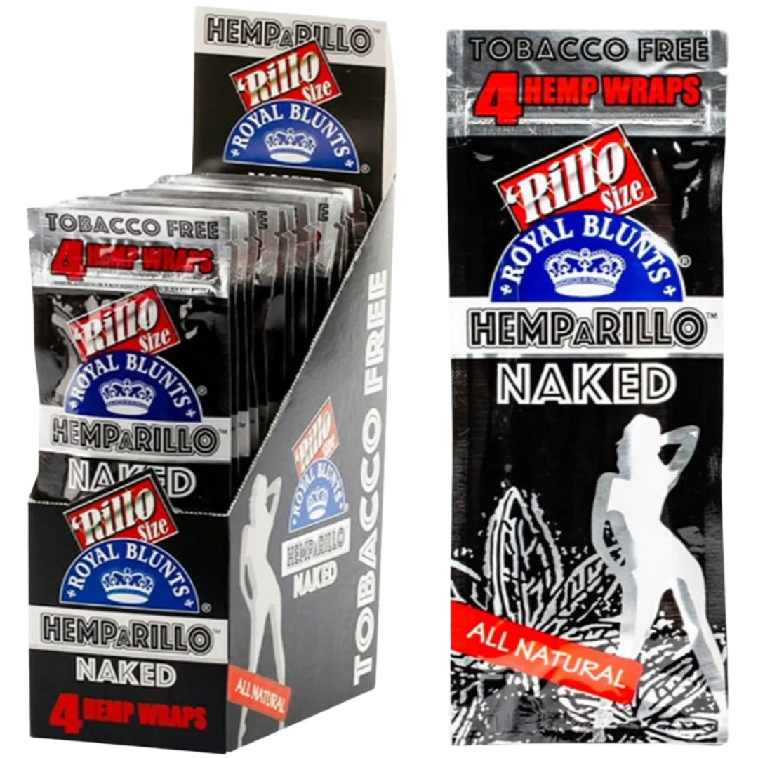 Hemparillo Naked Royal Blunts Hemparillo All Natural (4 Wraps) - Naked - Image 1