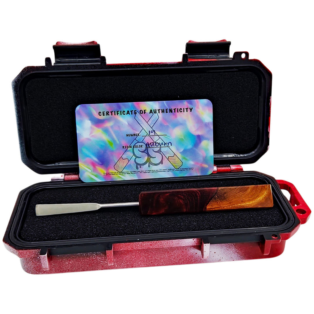 MIYAGI PAINTS SESH SCEPTOR SQUARE AUBURN Authenticity Miyagi Paints Square Sesh Sceptor Dab Tool - Auburn - Image 1