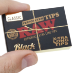 RAW Black Classic Extra Long Perforated Tips 36bx - Image 5
