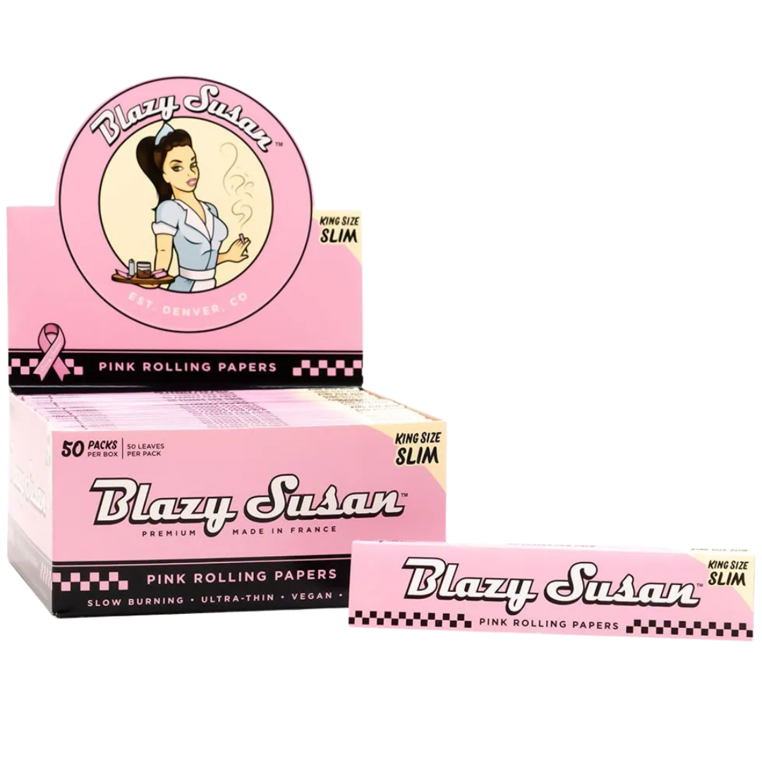 Blazy Susan Pink Papers - King Size Slim