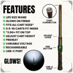 Wandjamin 510 Battery w/ LED Light & Slide to Hide Feature (650mAh) - Image 4