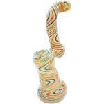 8" Color Swirl Glass Bubbler - Image 5