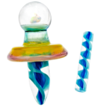 14 M 90° Color Ribbon w/ Opal Slurper Carb Cap & Pillar Banger Set - Image 11