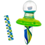 2.5" Color Ribbon w/ Opal Slurper Carb Cap Set w/ Pillar - Image 4