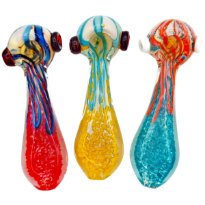 5" Two-Tone Frit Glass Hand Pipe