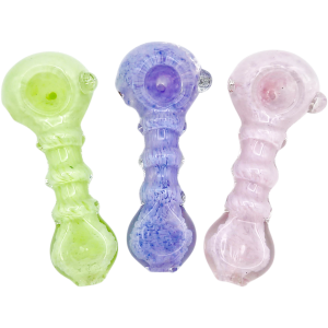 4.5" Color Frit Glass Hand Pipe