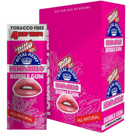 Royal Blunts Hemparillo All Natural (4 Wraps) - Bubble Gum