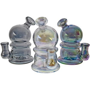 4.5" Iridescent Snow Globe Rig