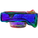 4" Neon Two-Tone Camera Glass Hand Pipe - Image 5