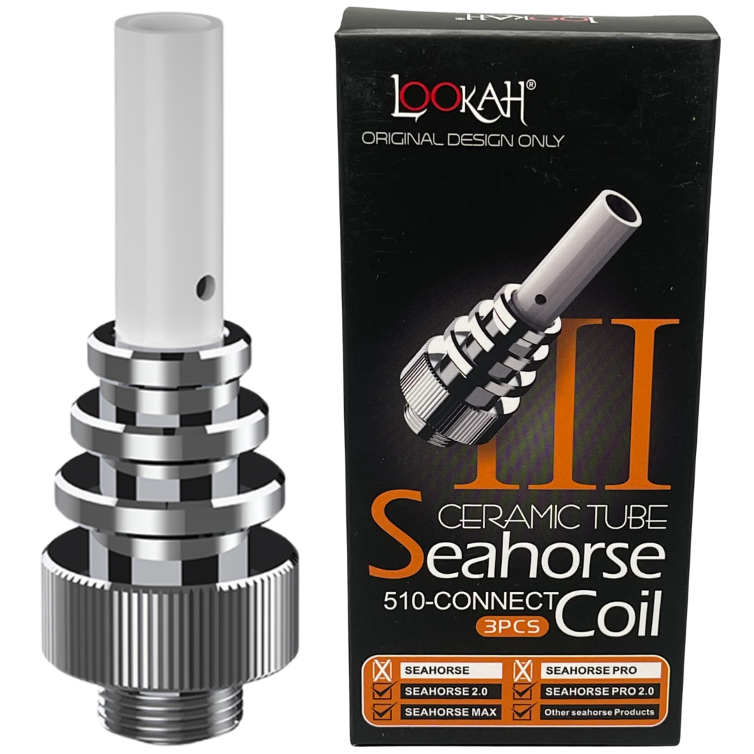 Lookah 510 Coil Type III Nectar Tips LOOKAH Seahorse 510 Thread Coils (3 Pack) - Type III - Image 1