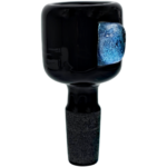 2.5" 14mm Black Dichro Slab Flower Bowl - Image 4