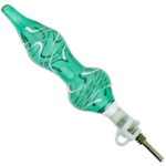 6" White Swirl Nectar Straw - Image 5