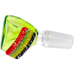 2.5" 14mm Rainbow Stripe Candy Flower Bowl - Image 2