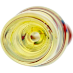 3" Flat Mouth Fume Color Swirl Chillum - Image 4