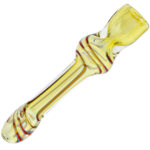 3" Flat Mouth Fume Color Swirl Chillum - Image 9