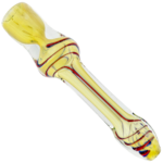 3" Flat Mouth Fume Color Swirl Chillum - Image 2