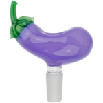 3" 14mm Eggplant Glass Flower Bowl - Image 3