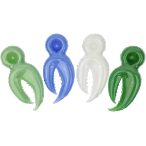4" Crab Claw Glass Hand Pipe