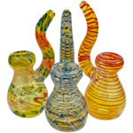 7" Fume Color Wrap Trunk Neck Bubbler