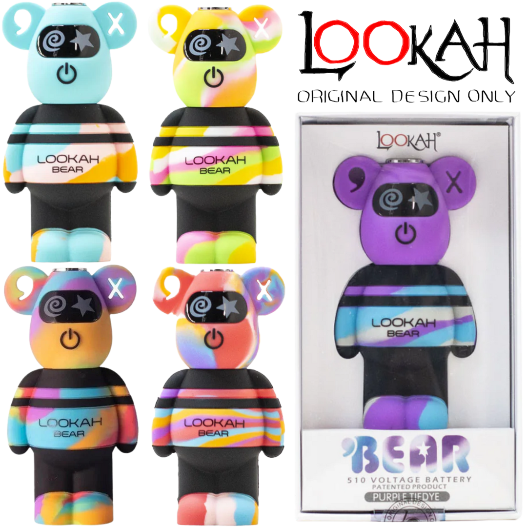 Lookah Bears TieDye LOOKAH Bear Tie Dye 510 Battery Mod (500mAh) - Image 1
