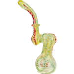 7" Two-Tone Twisted Cane Bubbler - Image 7