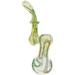 7" Two-Tone Twisted Cane Bubbler - Image 6