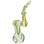 7" Two-Tone Twisted Cane Bubbler - Image 3