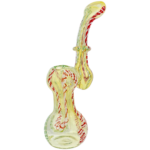 7" Two-Tone Twisted Cane Bubbler - Image 2
