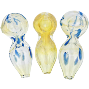 3.5" Fume Polka Dot Peanut Shape Hand Pipe