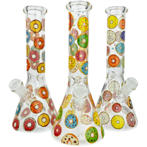 10" Donut Decal Beaker