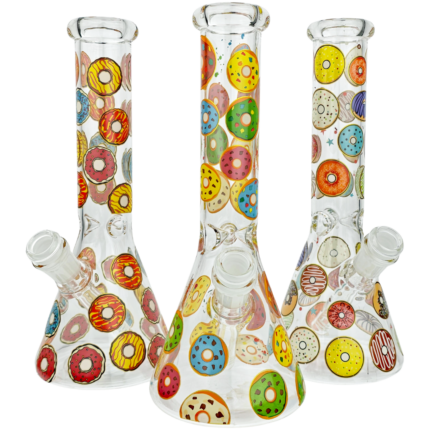 10" Donut Decal Beaker